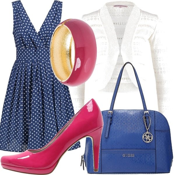 Outfit Blu & fucsia