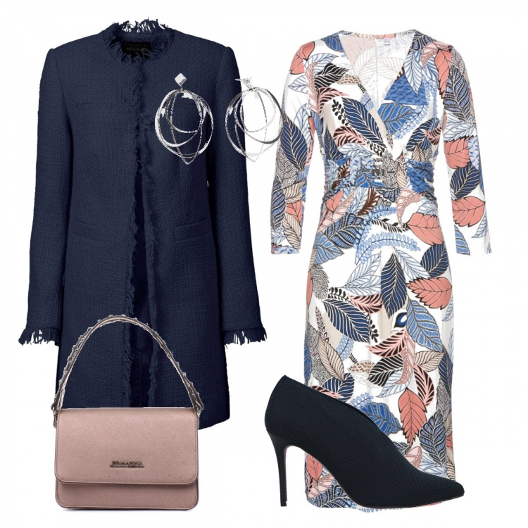 Outfit donna - Basic #46146. Stile Basic per Tutti i giorni. Abbinamento con blazer, vestiti, jeans dritti, stivaletti, borse a tracolla.
