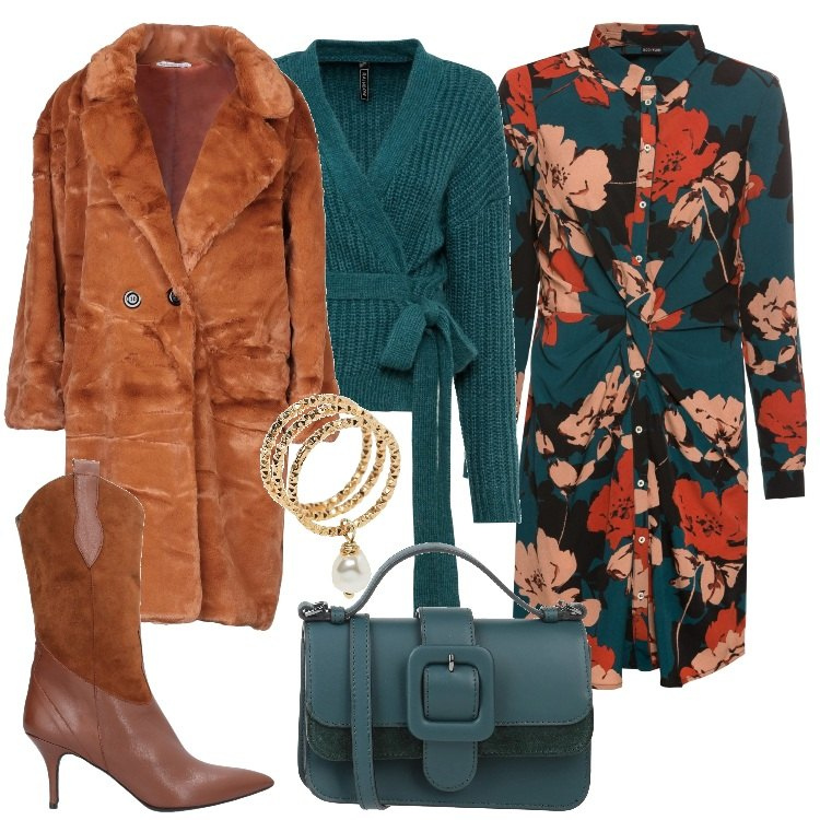 Outfit donna - Minibag dal tocco chic. Stile Trendy per Tutti i giorni. Abbinamento con borse a mano, cappotti, stivaletti, anelli, vestiti, cardigans.