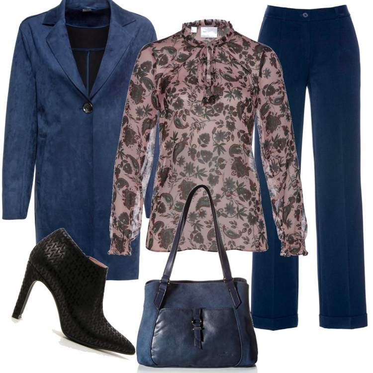 Outfit donna - Total look #853536. Abbinamento con pantaloni, cappotti, tuniche, stivaletti, borse tote.