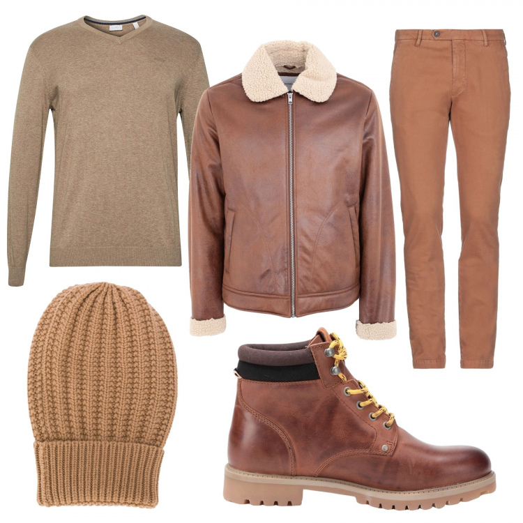 Outfit uomo - Le offerte di gennaio uomo. Stile Casual per Tutti i giorni. Abbinamento con berretti, pantaloni, cappotti, stivali e stivaletti, felpe.