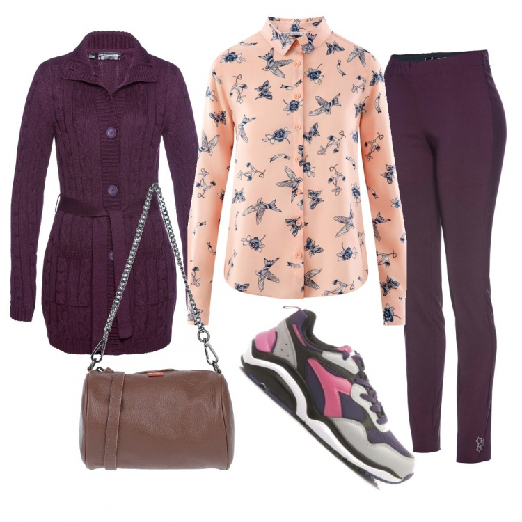 Outfit donna - Total look #884219. Abbinamento con borse a mano, t-shirt, pantaloni, sneakers, camicie.