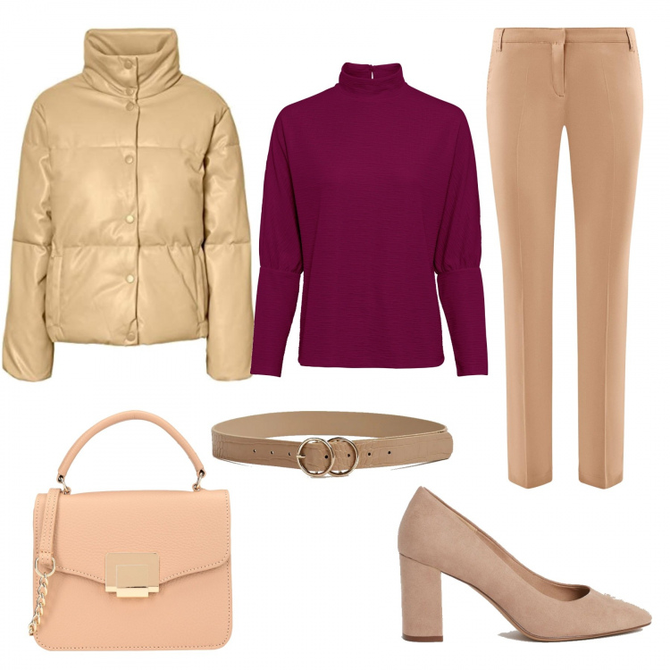 Outfit donna - bon ton a piccoli prezzi. Stile Bon Ton per Ufficio. Abbinamento con borse a mano, shorts, cinture, pantaloni, décolleté, blazer.