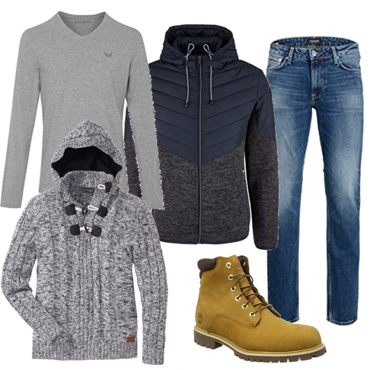Outfit uomo - Intramontabile scarponcino. Stile Casual per Tutti i giorni. Abbinamento con maglieria, cappotti, jeans dritti, t-shirt, stivali.