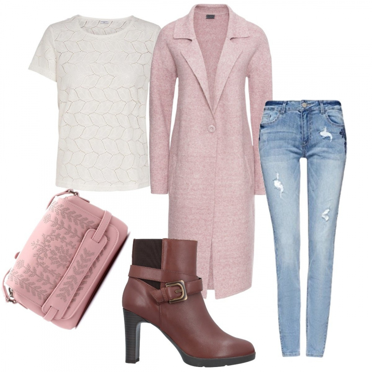 Outfit donna - Il cardigan molto lungo. Stile Trendy per Tutti i giorni. Abbinamento con cappotti, stivaletti, borse a tracolla, camicie, jeans slim fit.