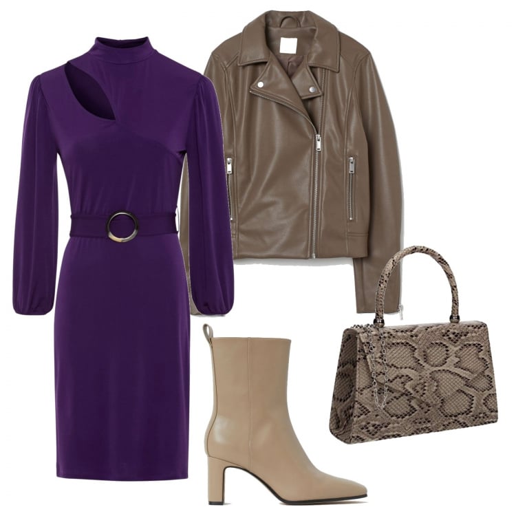 Outfit donna - Serata fuori. Stile Trendy per Serata fuori. Abbinamento con shorts, stivaletti, pochette, cappotti.