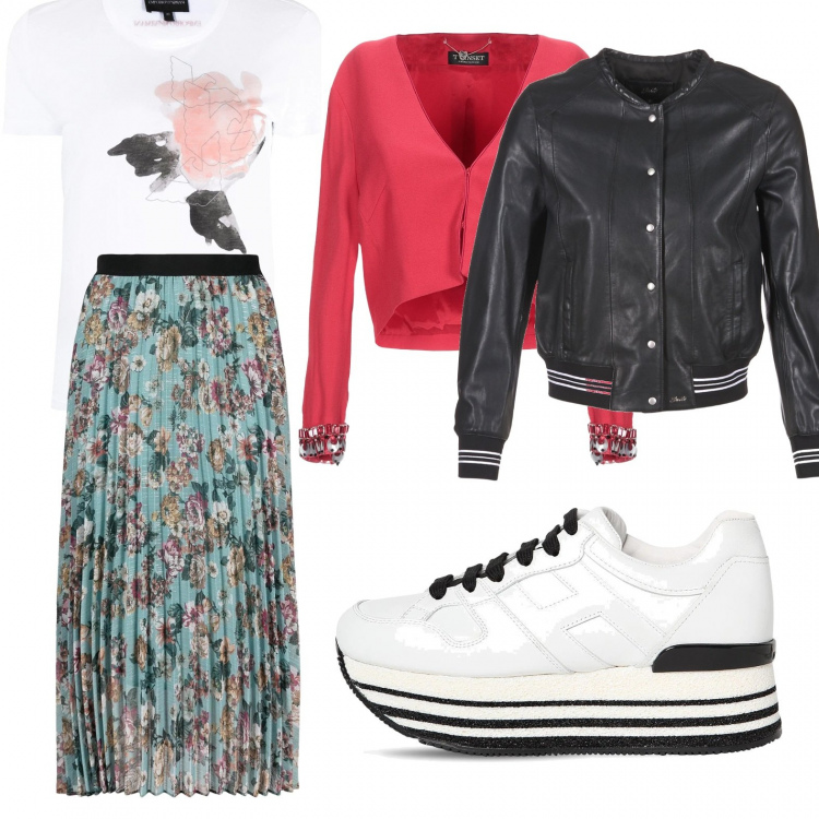 Outfit donna - Siyo. Stile Urban per Tutti i giorni. Abbinamento con blazer, giacche, gonne, t-shirt, sneakers.