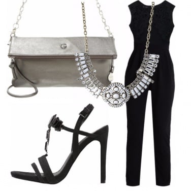 Outfit Eleganza black e argento!