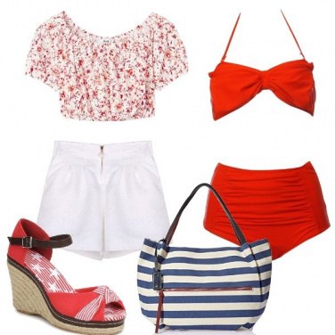 Outfit Il mio costume a vita alta