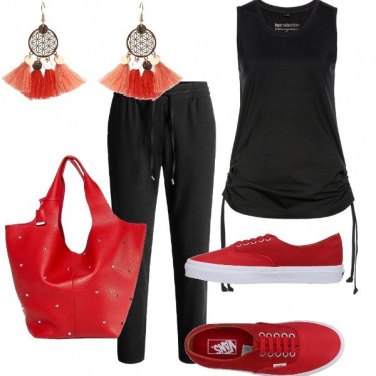 Outfit Snealers rosse