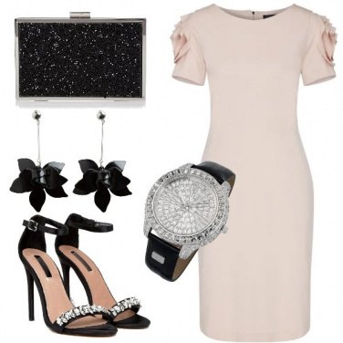 Outfit Rosa e nero