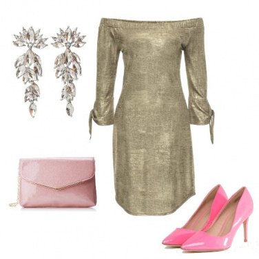 Outfit Oro e rosa