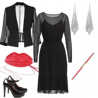 Outfit Red lips bag
