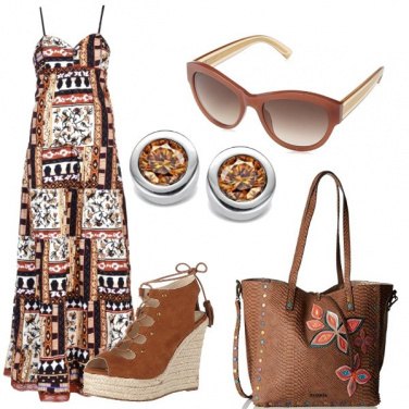 Outfit Tonalità terra bruciata
