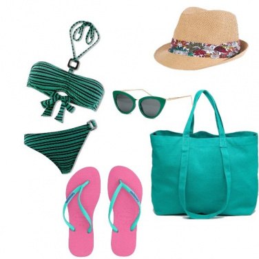 Outfit L\'essenziale in spiaggia