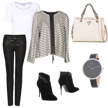 Outfit La giacca a righe