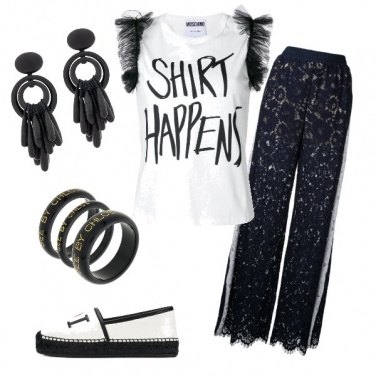 Outfit black and white