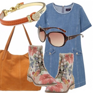 Outfit Curvy in denim e..
