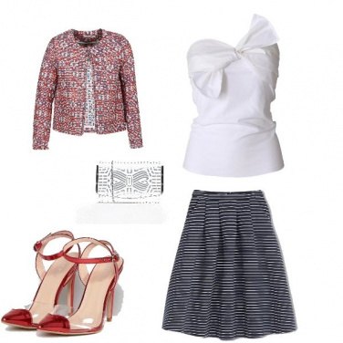 Outfit Un elegante tocco di rosso