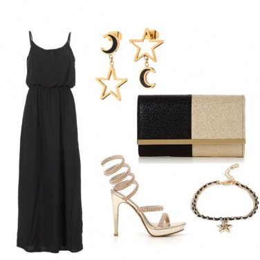 Outfit Black and Gold