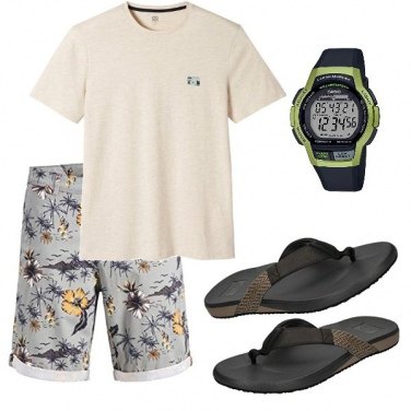 Outfit Sandalias Gris Hombre: 1 Outfit Hombre | Bantoa