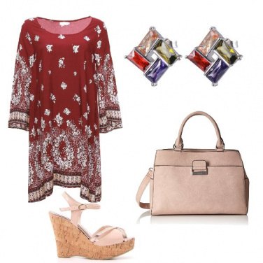 Outfit Vestitino e zeppa