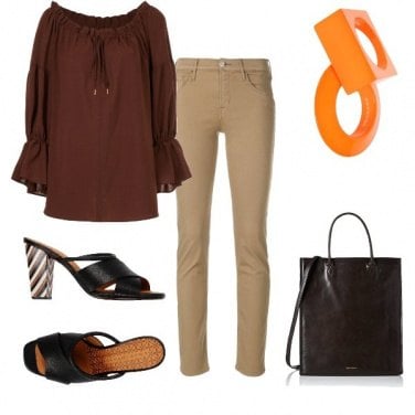Outfit Toni marrone