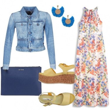 Outfit Tofly_abito lungo floreale