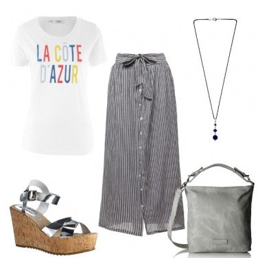 Outfit Gonna lunga e t-shirt