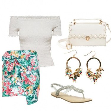 Outfit Gonna floreale