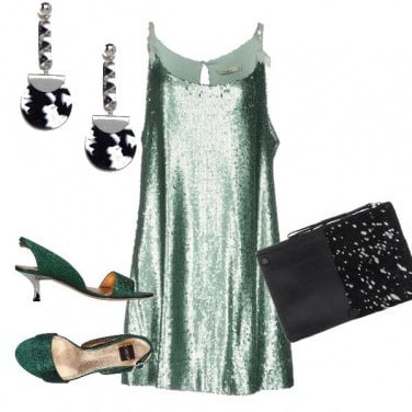 Outfit Verde di sera...