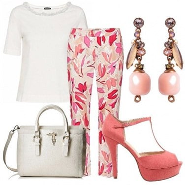 Outfit Pink & white