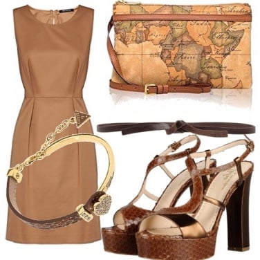 Outfit Caldo marrone