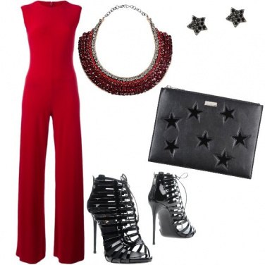Outfit Decisa in rosso