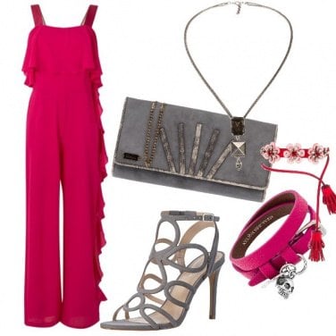 Outfit Jumpsuit Magenta