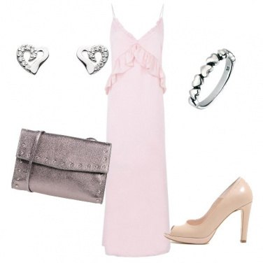 Outfit Rosa e cuori