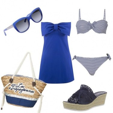 Outfit Spiaggia in blu