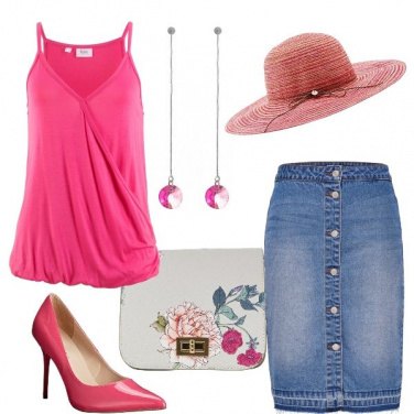 Outfit Con la gonna in denim