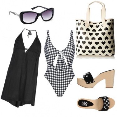 Outfit Bon ton in spiaggia