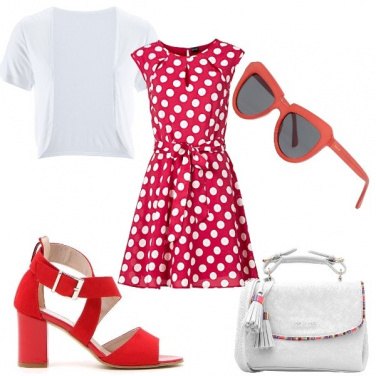 Outfit Pois rossi