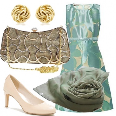 Outfit Cerimonia in verde