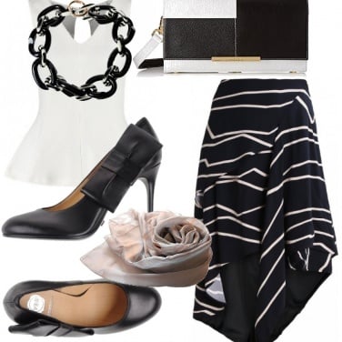Outfit Bianco e nero