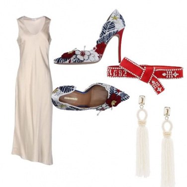 Outfit Bianco e rosso