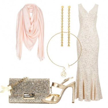 Outfit Serata in oro