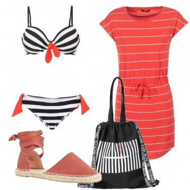Outfit Righe al mare