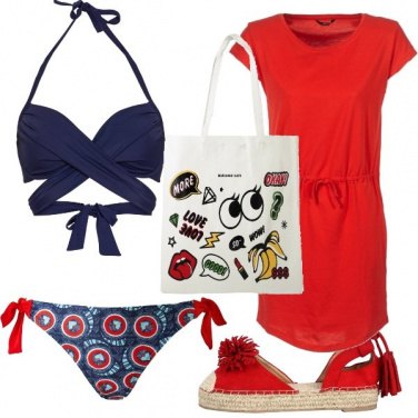 Outfit Red to the sea