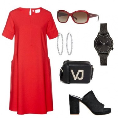 Outfit Un tocco di rosso