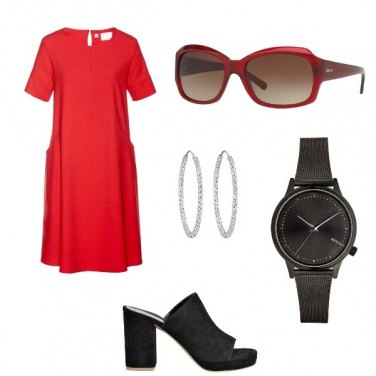 Outfit Un tocco di rosso
