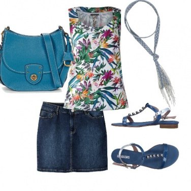 Outfit Il top floreale