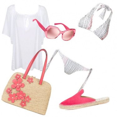 Outfit Rosa anche in spiaggia